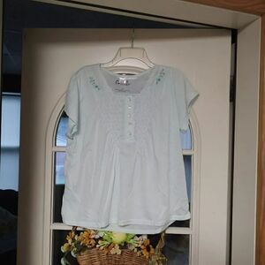 Cozee Corner Mint Green Capri Pajama Set Size Women's L Worn 1 Time